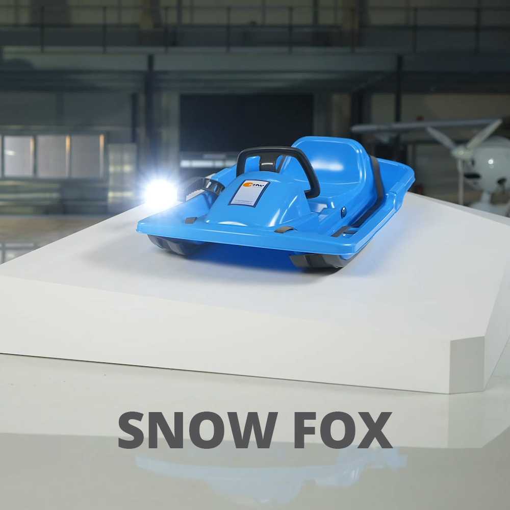 KHW Lenkschlitten Kunststoff Snow Fox Iceblue kaufen bei OBI