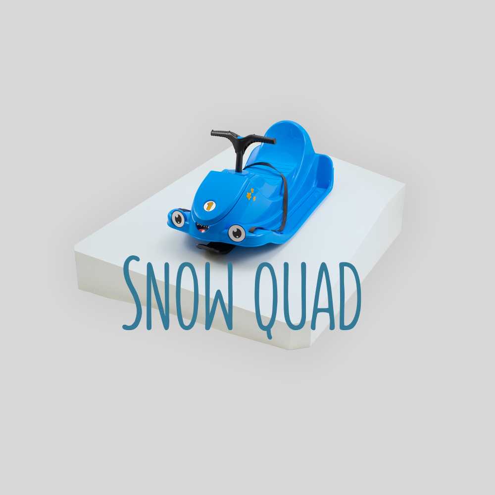 Schlitten Snow Quad von KHW in iceblue / anthrazit